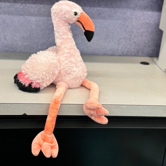 Disney Animal Kingdom Plush Flamingo Plush Stuffed Animal Bird 21" Pink & Orange - Picture 12 of 15